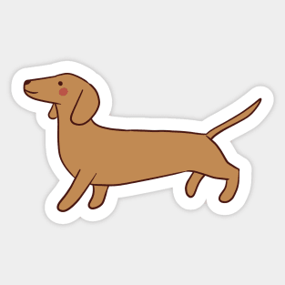 Cute Dachshund illustration Sticker